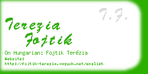 terezia fojtik business card